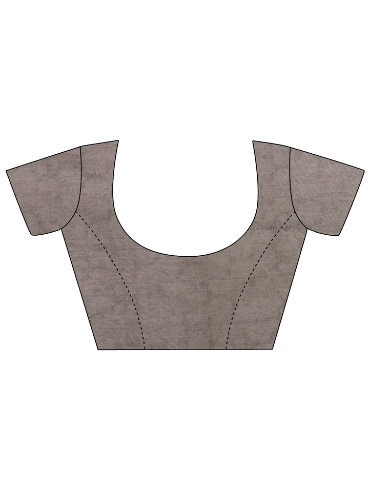 Lavender Tribal Printed Sarees With Unstitched Blouse Piece