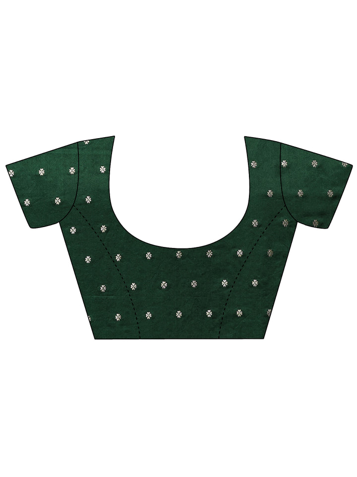 Mustard Woven Design Silk Blend Sarees With Unstitched Blouse Piece