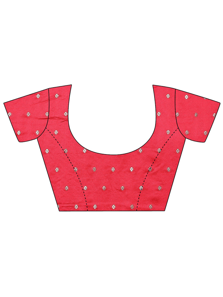 Green Woven Design Silk Blend Sarees With Unstitched Blouse Piece