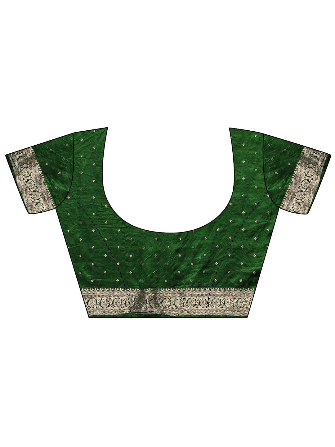 Mustard Paisley Woven Design Sarees With Unstitched Blouse Piece