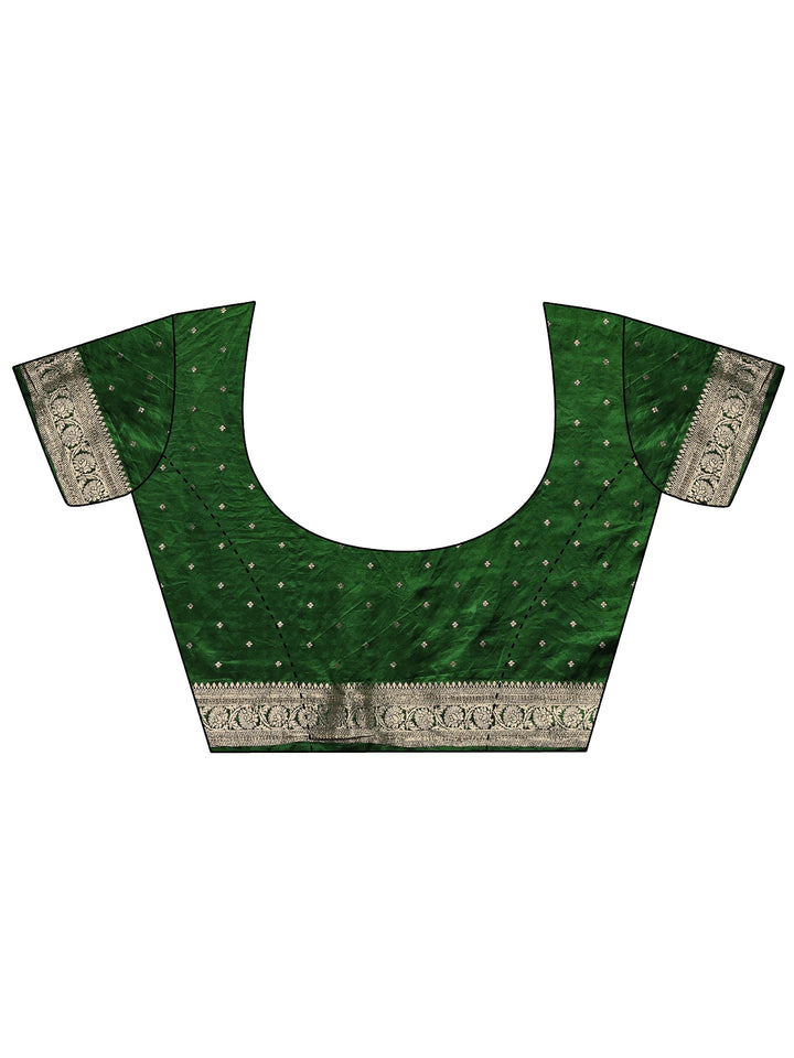 Mustard Paisley Woven Design Sarees With Unstitched Blouse Piece