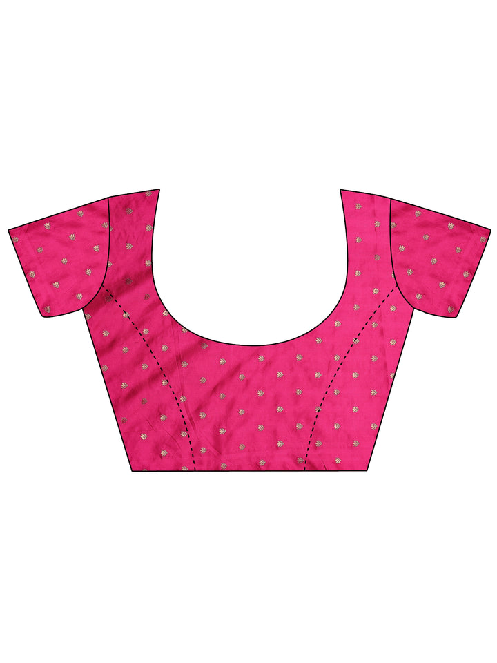 Off White Woven Design Silk Blend Sarees With Unstitched Blouse Piece