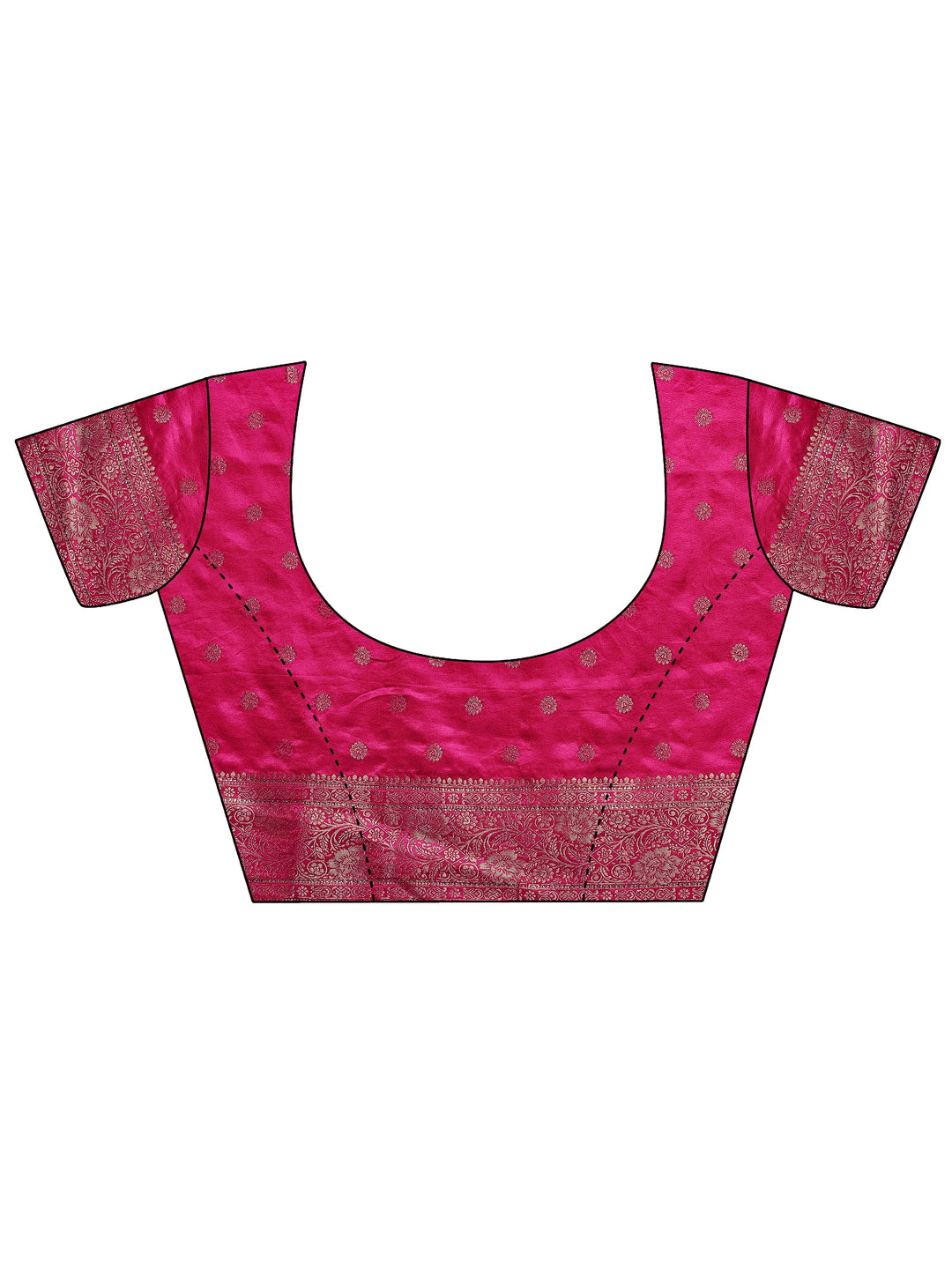 Off White Leheriya Woven Design Sarees With Unstitched Blouse Piece