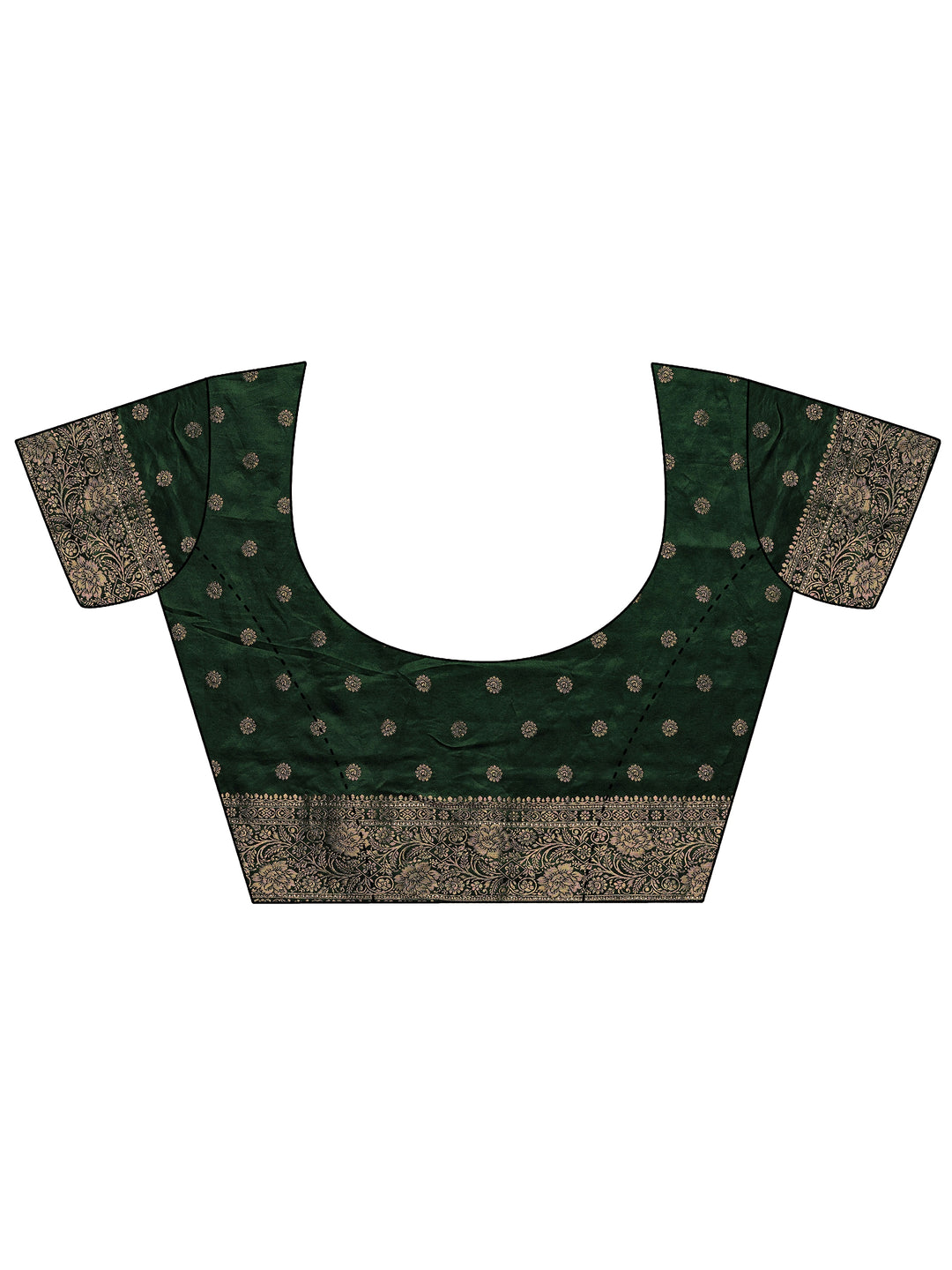 Mustard Leheriya Woven Design Sarees With Unstitched Blouse Piece