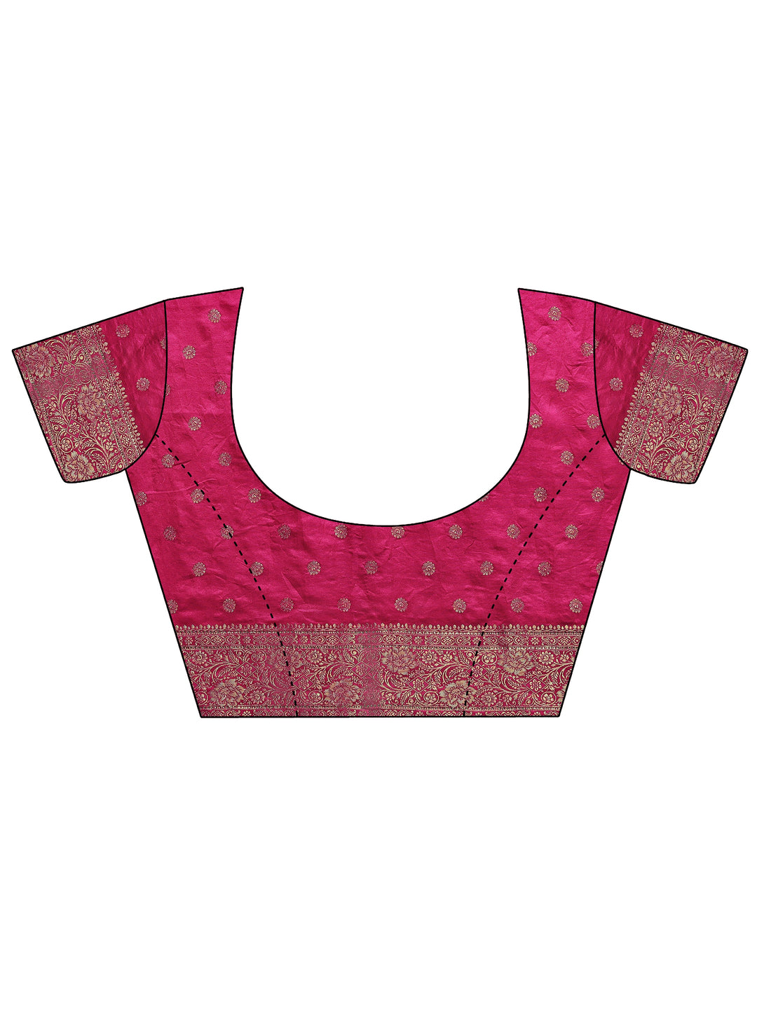 Green Leheriya Woven Design Sarees With Unstitched Blouse Piece