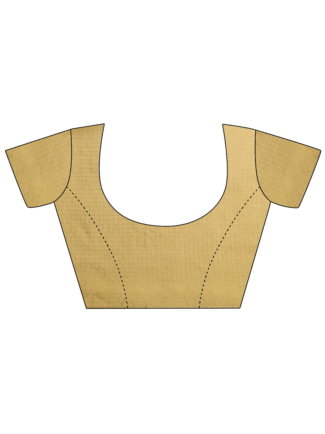 Beige Printed Silk Blend Saree With Unstitched Blouse Piece