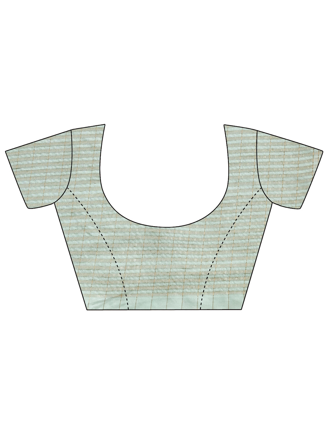 Green Printed Silk Blend Saree With Unstitched Blouse Piece