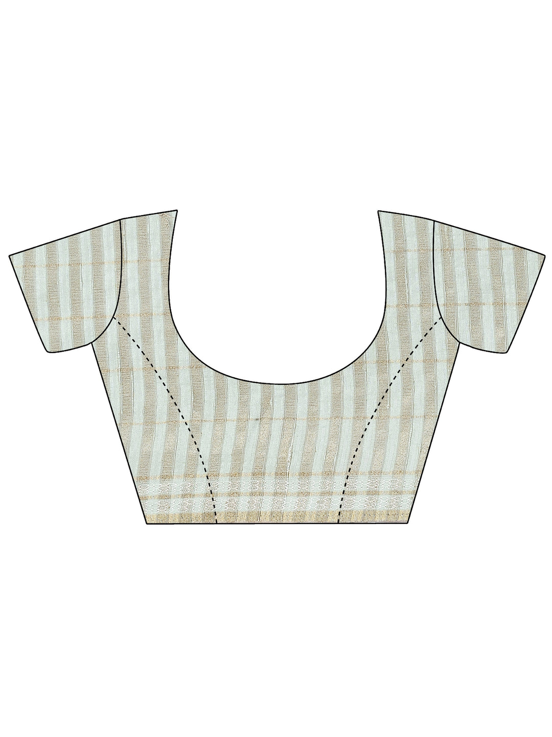 Green Printed Silk Blend Saree With Unstitched Blouse Piece