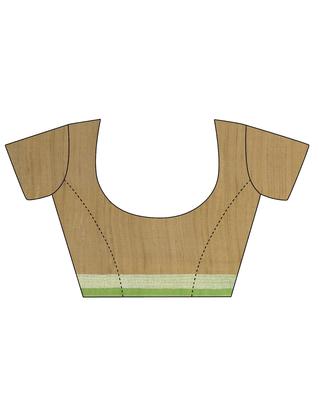 Multi Striped Printed Silk Blend Saree With Unstitched Blouse Piece