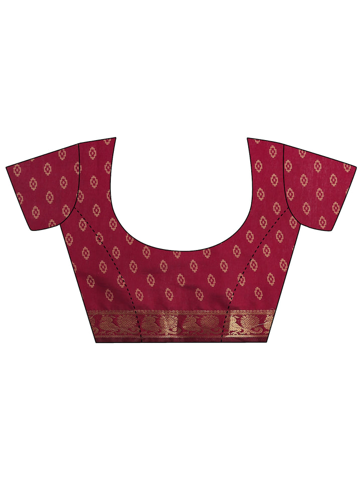 Green Leheriya Printed Silk Blend Saree With Unstitched Blouse Piece