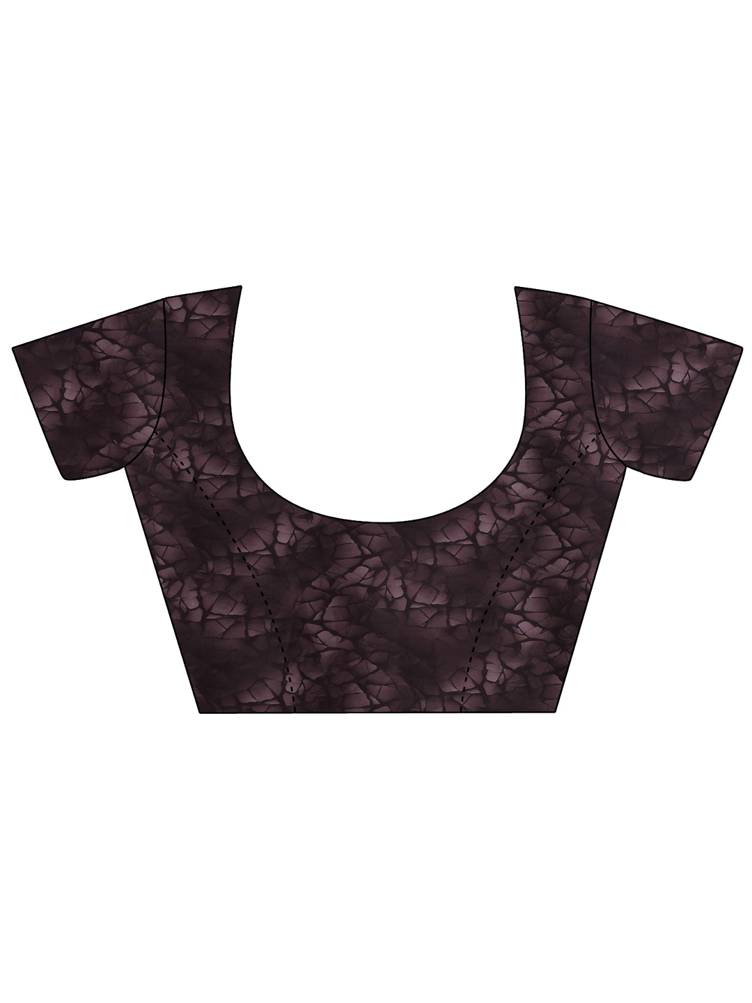 Peach Printed Silk Blend Saree With Unstitched Blouse Piece