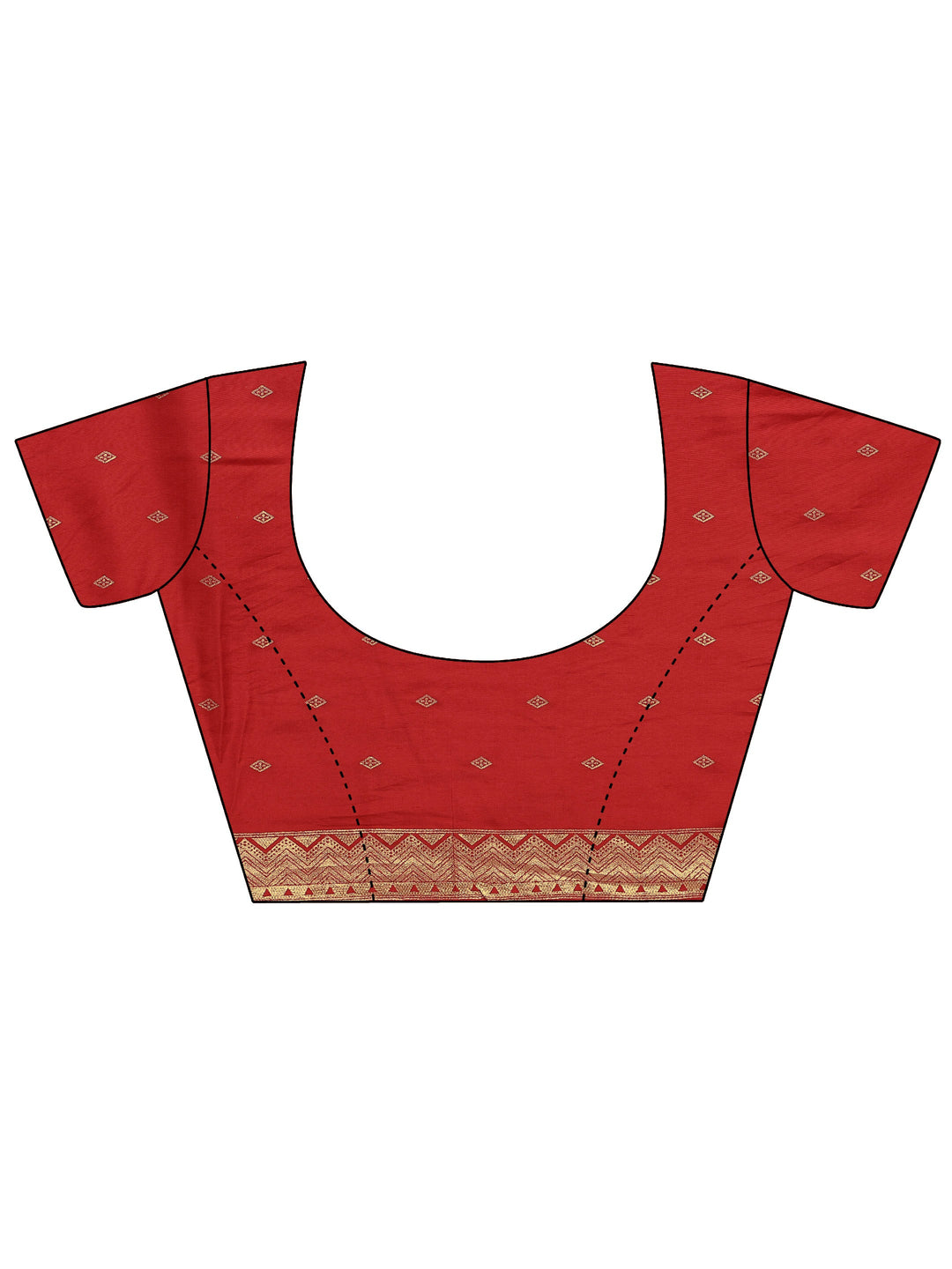 Orange Woven Design Banarsi Silk Blend Saree With Unstitched Blouse Piece