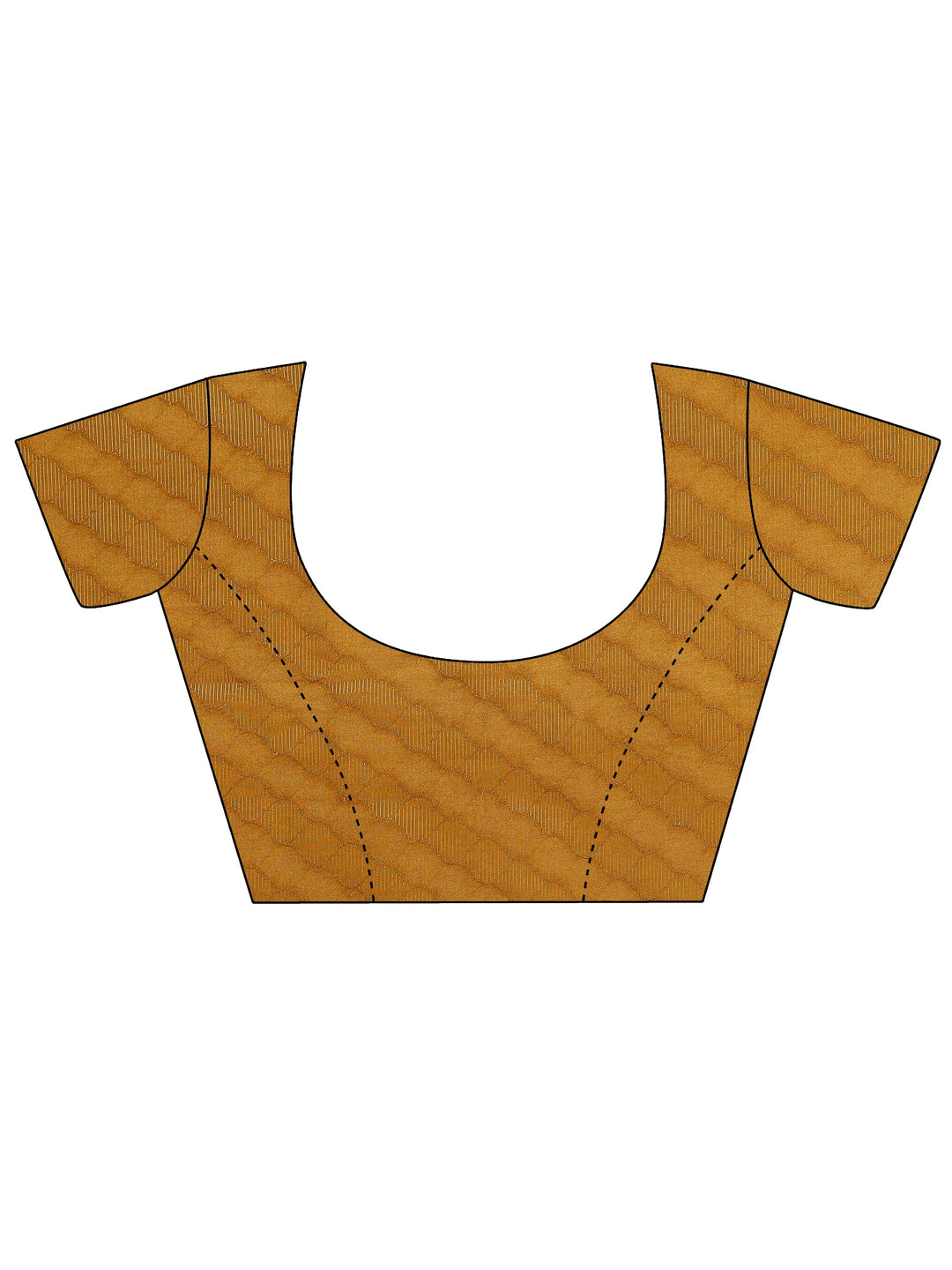 Mustard Paisley Woven Design Georgette Saree With Unstitched Blouse Piece