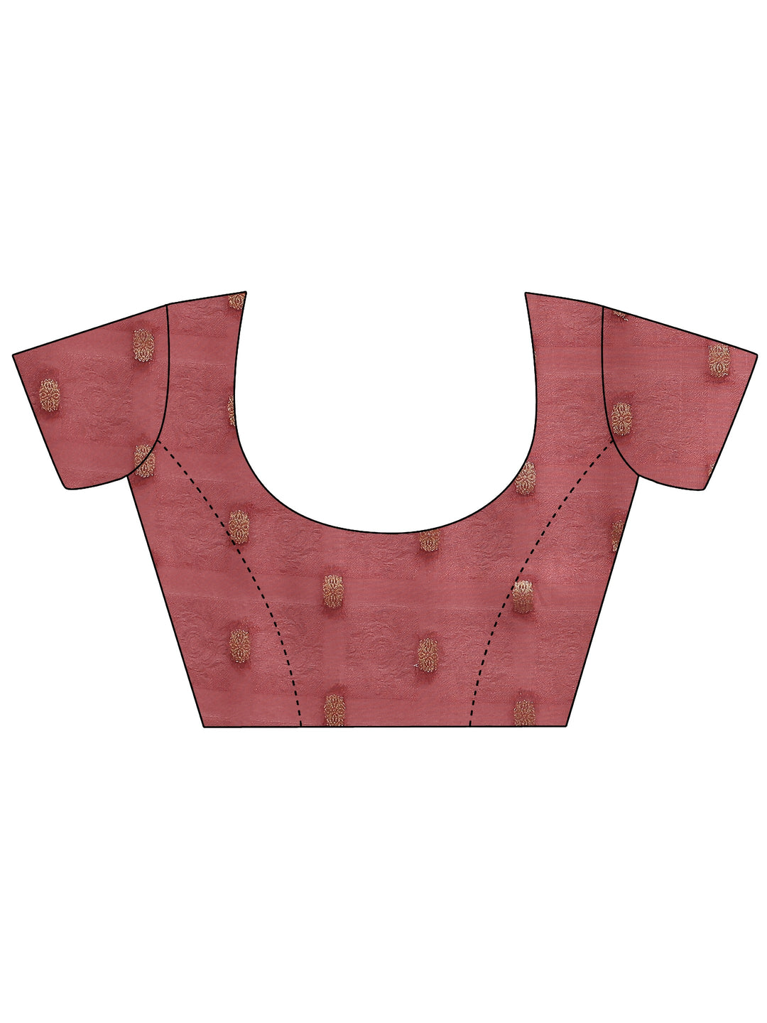 Mauve Printed Georgette Saree With Unstitched Blouse Piece