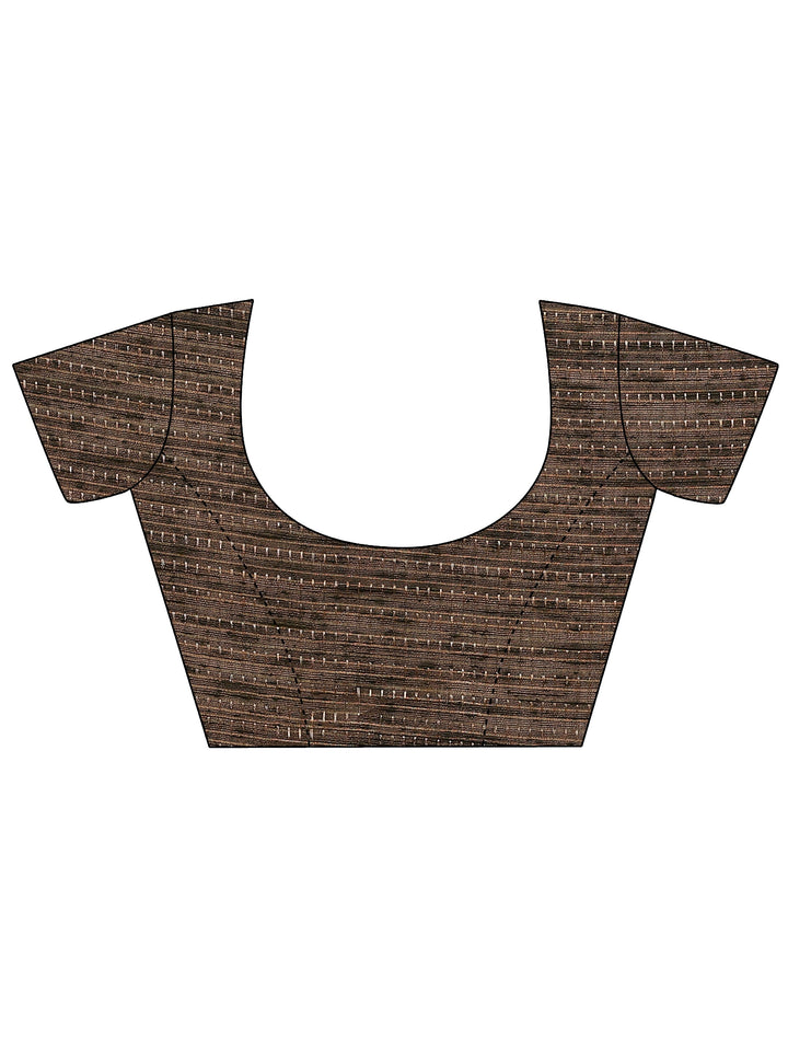 Green Embellished Silk Blend Saree With Unstitched Blouse Piece