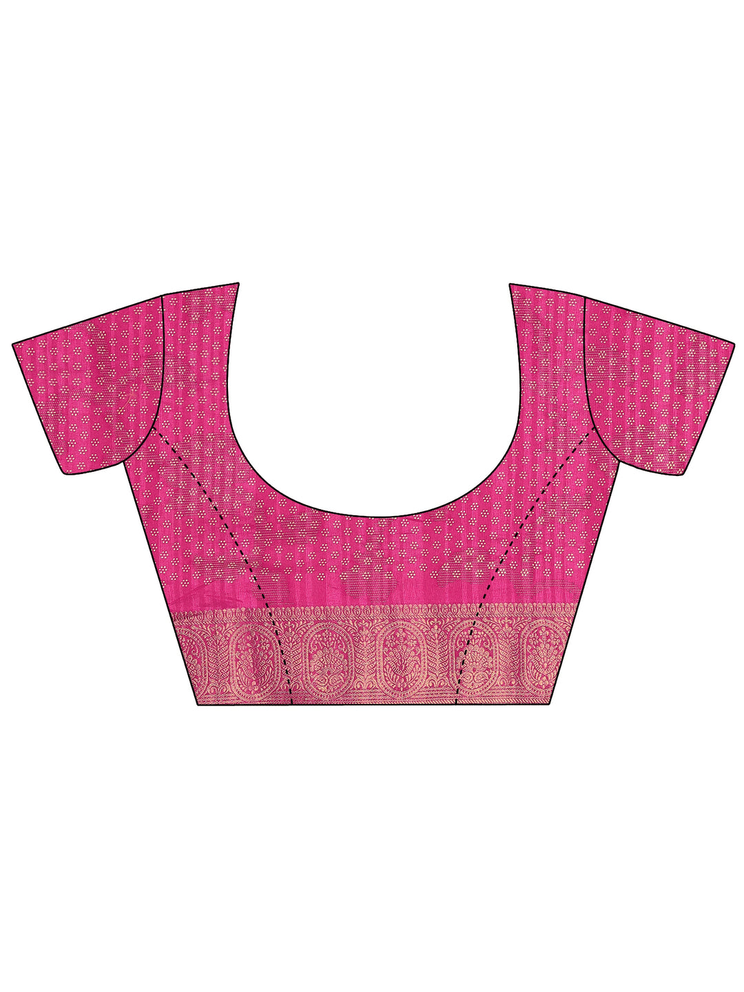 Pink Paisley Woven Design Silk Blend Saree With Unstitched Blouse Piece