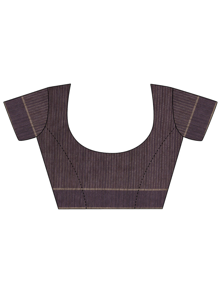 Beige Woven Design Banarsi Silk Blend Saree With Unstitched Blouse Piece