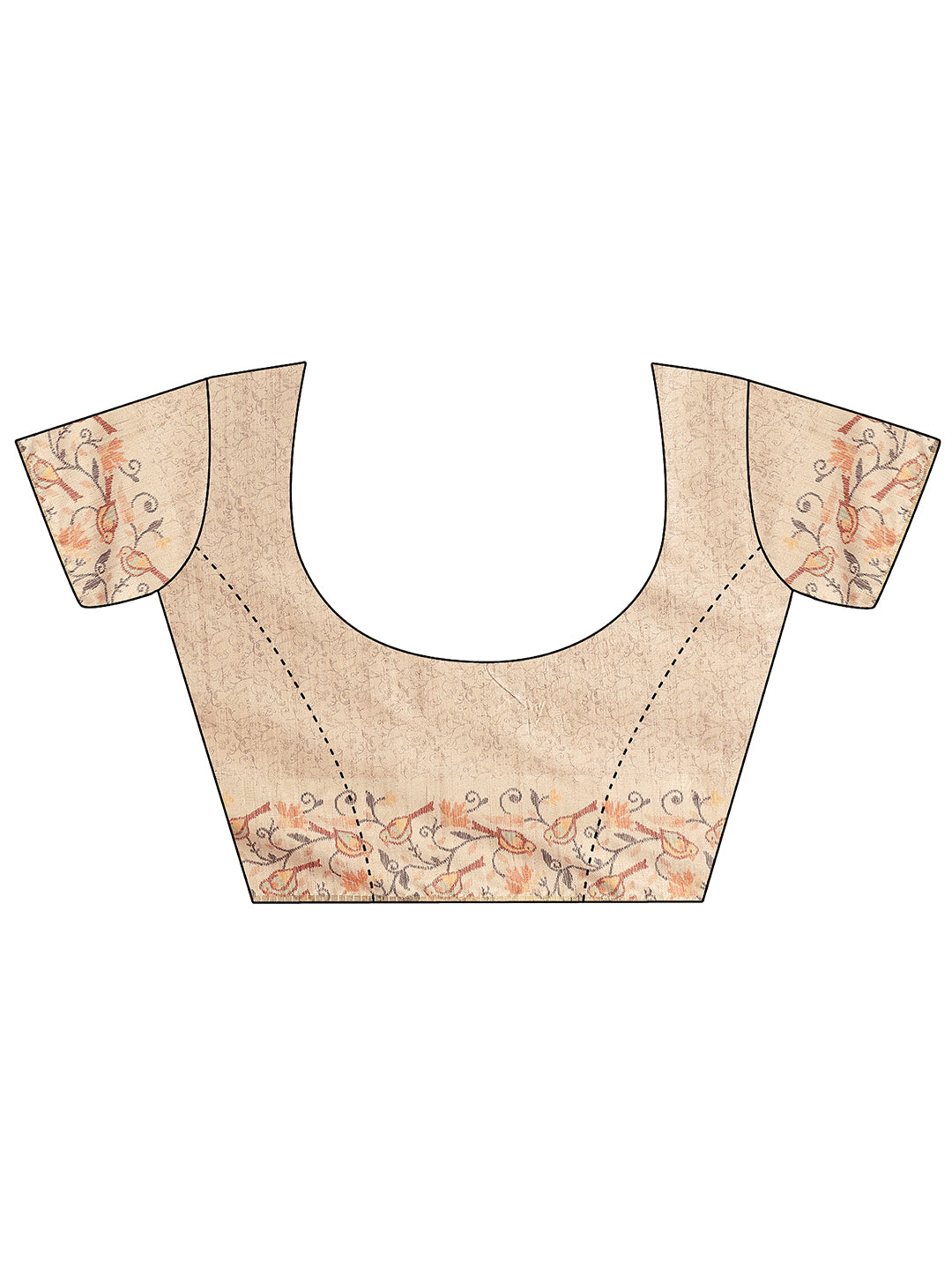 Peach Woven Design Banarsi Silk Blend Saree With Unstitched Blouse Piece