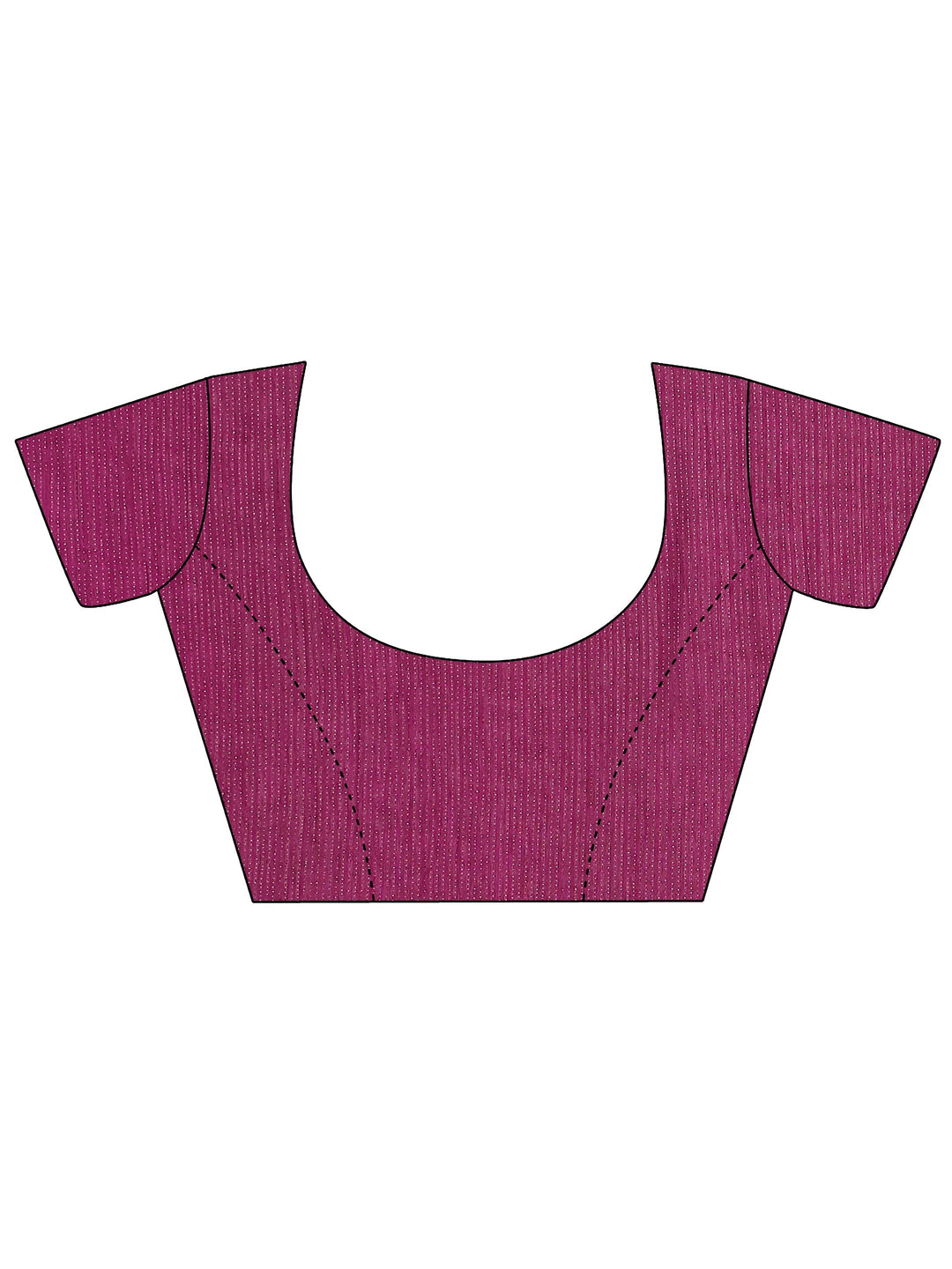 Purple Solid Georgette Saree With Unstitched Blouse Piece