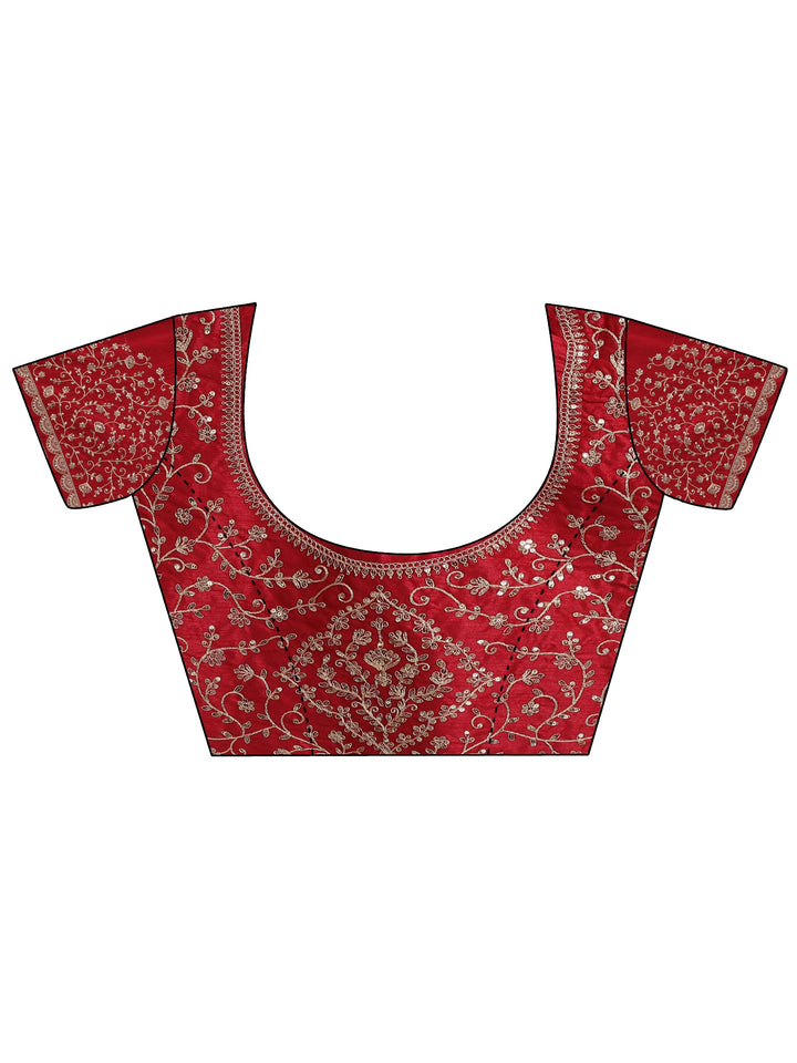 Pink Solid Organza Saree With Unstitched Blouse Piece