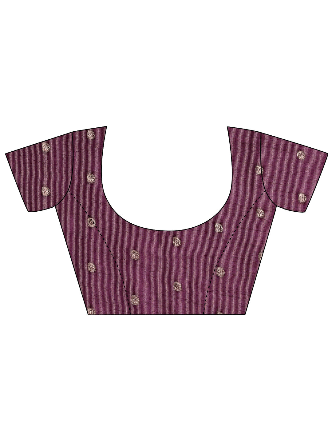 Purple Woven Design Banarsi Silk Blend Saree With Unstitched Blouse Piece