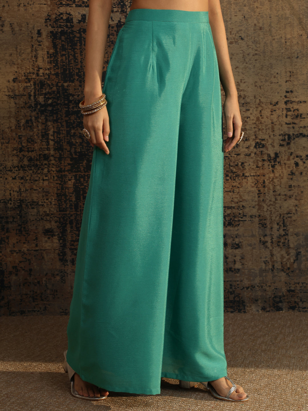 Blue Bandhani Printed Silk Blend Straight Suit Set With Dupatta