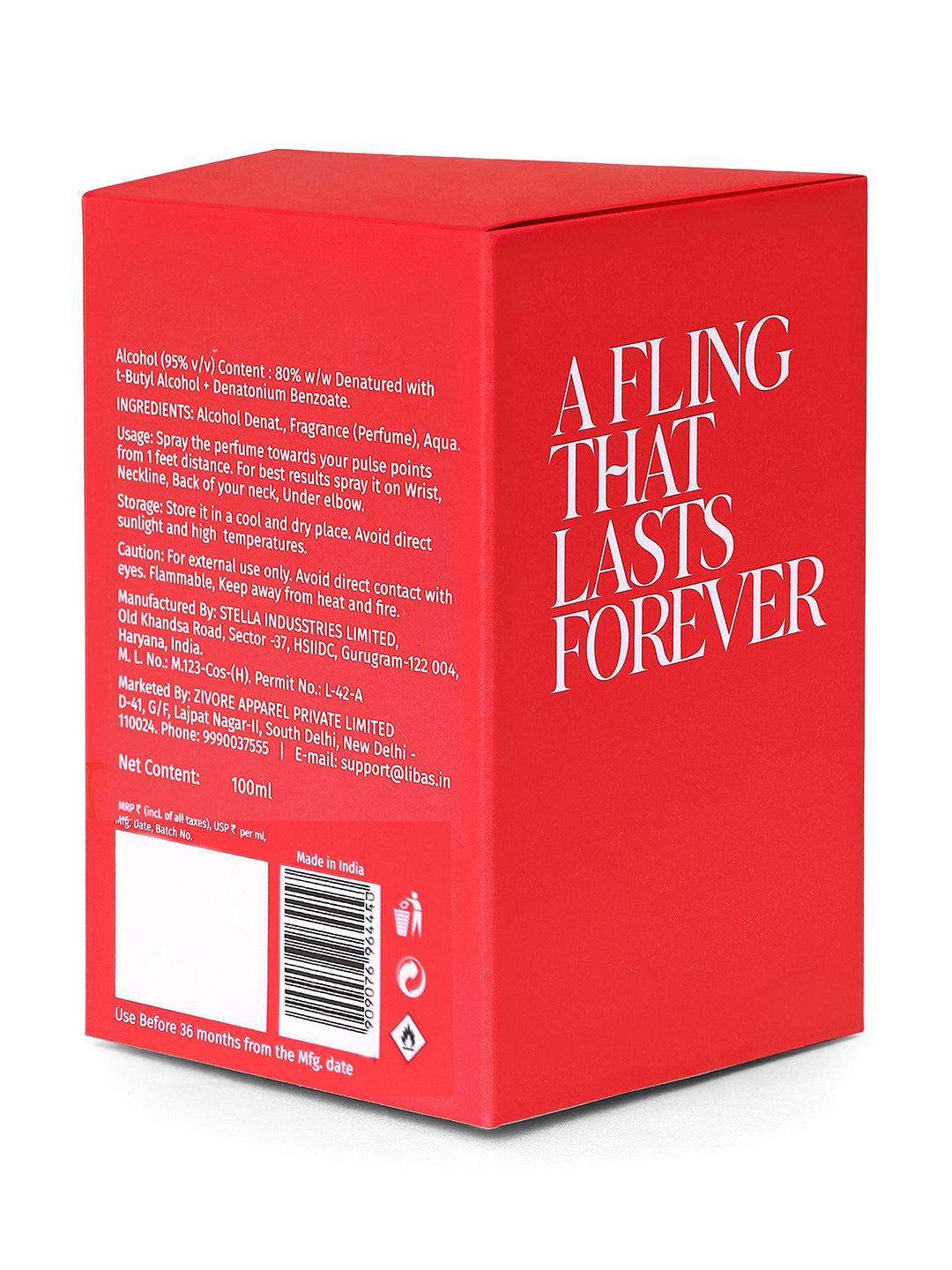 Libas Women Fling Oriental Floral Long Lasting Perfume - 100 ml  