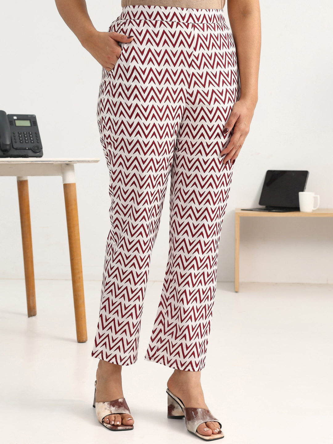 Maroon Floral Printed Cotton Blend Straight Suit Set With Dupatta