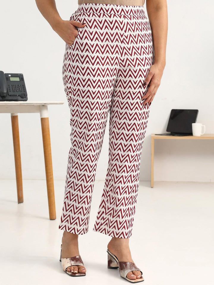 Maroon Floral Printed Cotton Blend Straight Suit Set With Dupatta
