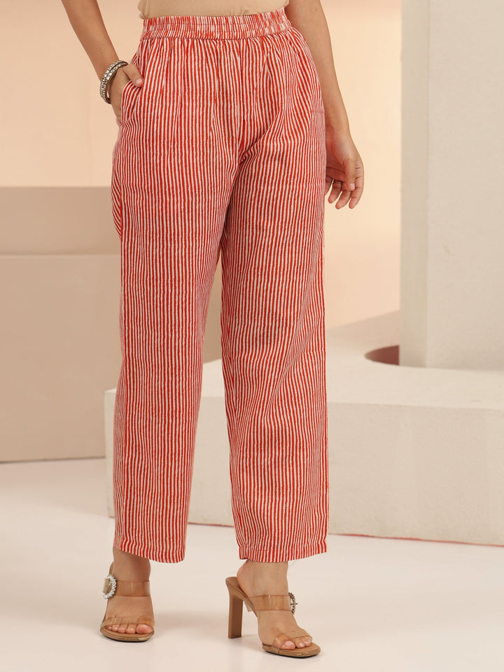 Gerua Orange Bandhani Printed Cotton Blend Straight Suit Set
