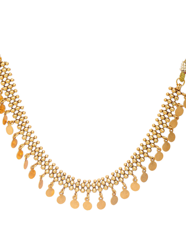 Libas Gold-Tone Statement Coin Necklace Set