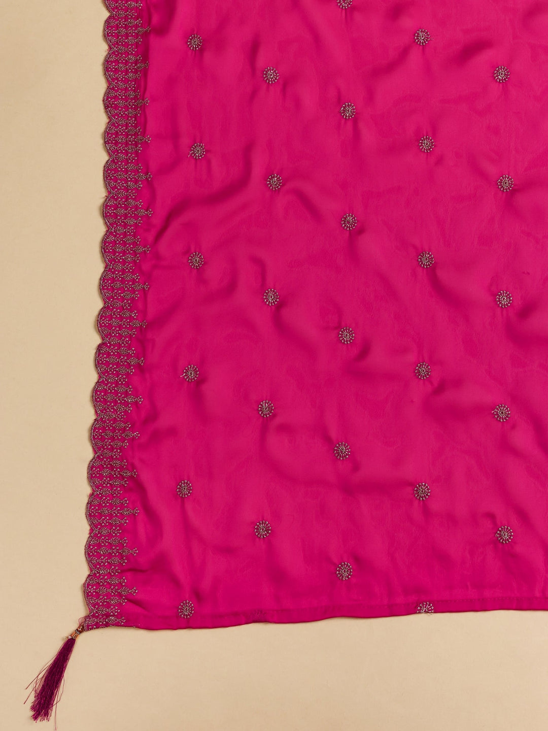 Libas Green Brocade Semi-Stitched Lehenga Choli