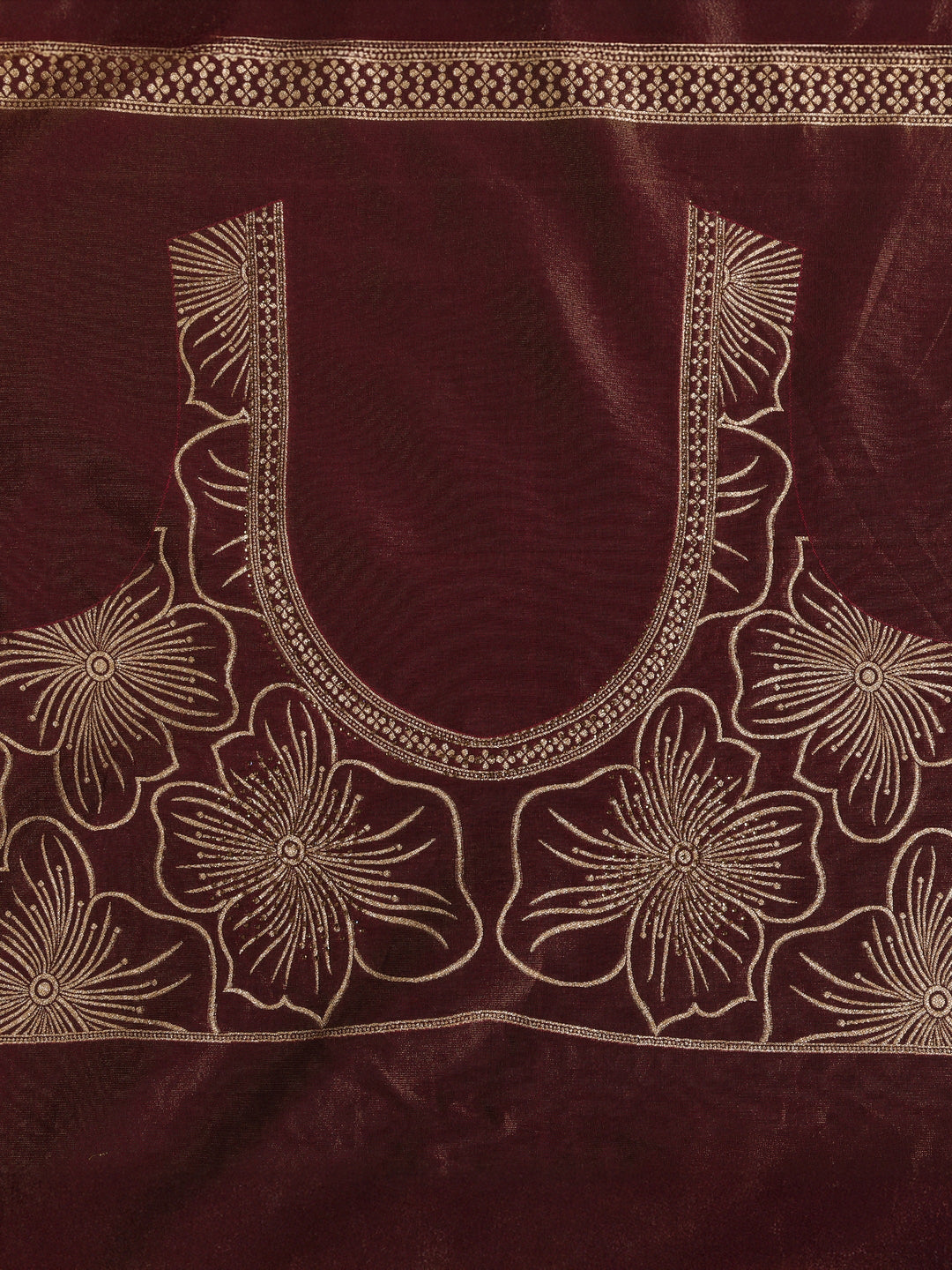 Libas Art Mauve Floral Woven Design Silk Blend Semi-Stitched Lehenga Choli