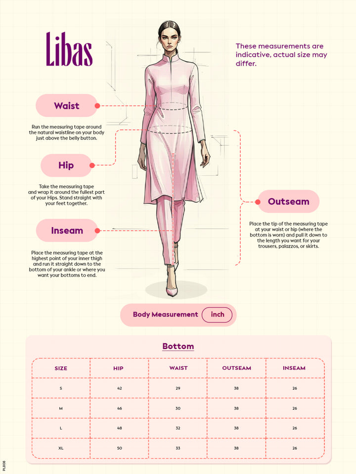 Cream Solid Cotton Trousers