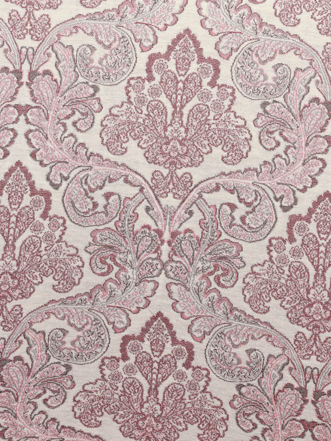 Off White Woven Design Wool Wrap Shawl 