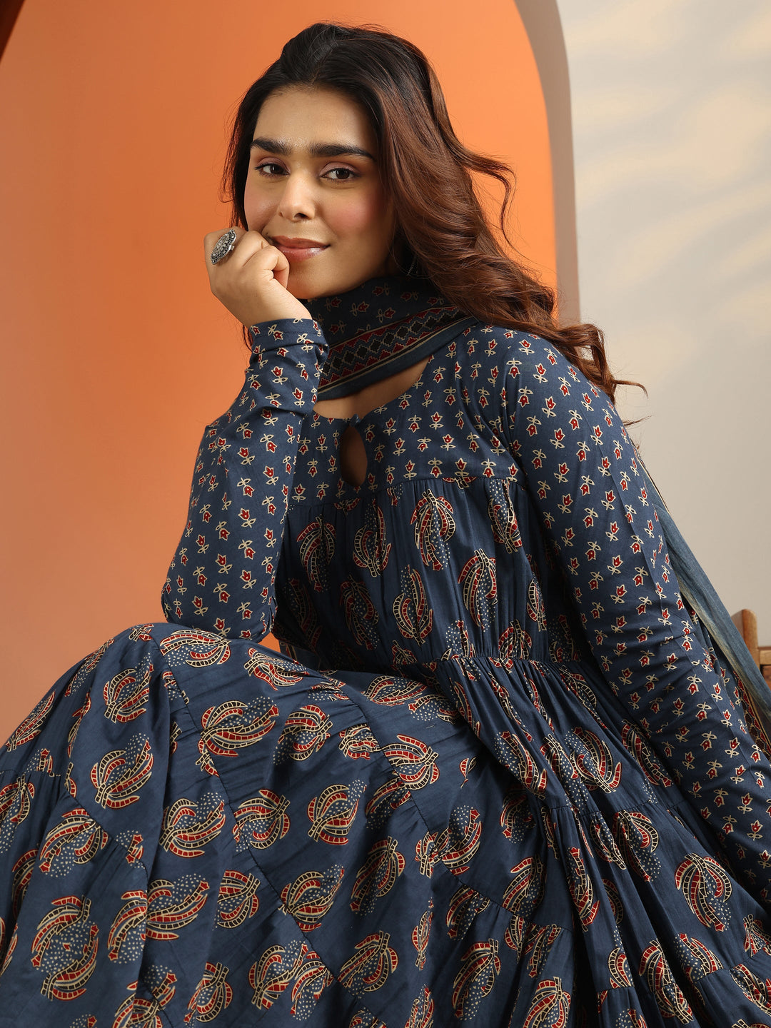 anarkali dress blue Buy Blue Anarkali Suit Set Online at Best Prices