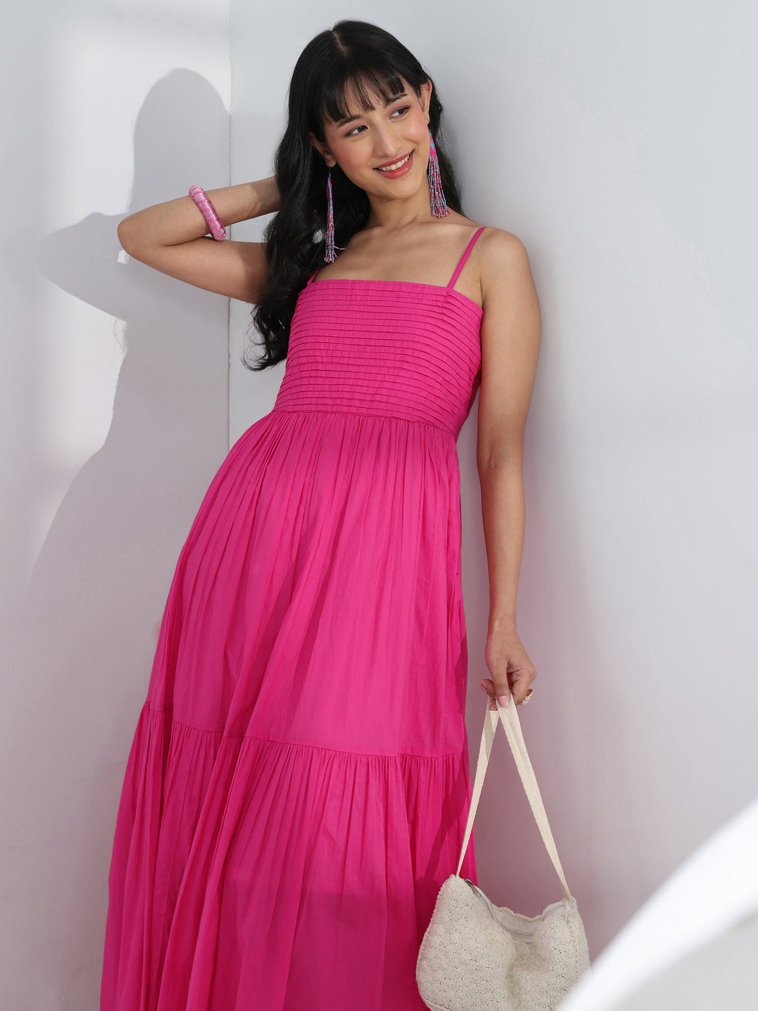 online pink dress A-line Strapless Side Slit Maxi Long Party Prom Dresses Online,13 LoverBridal 3/4 sleeves Buy Vastranand Rose Pink Floral