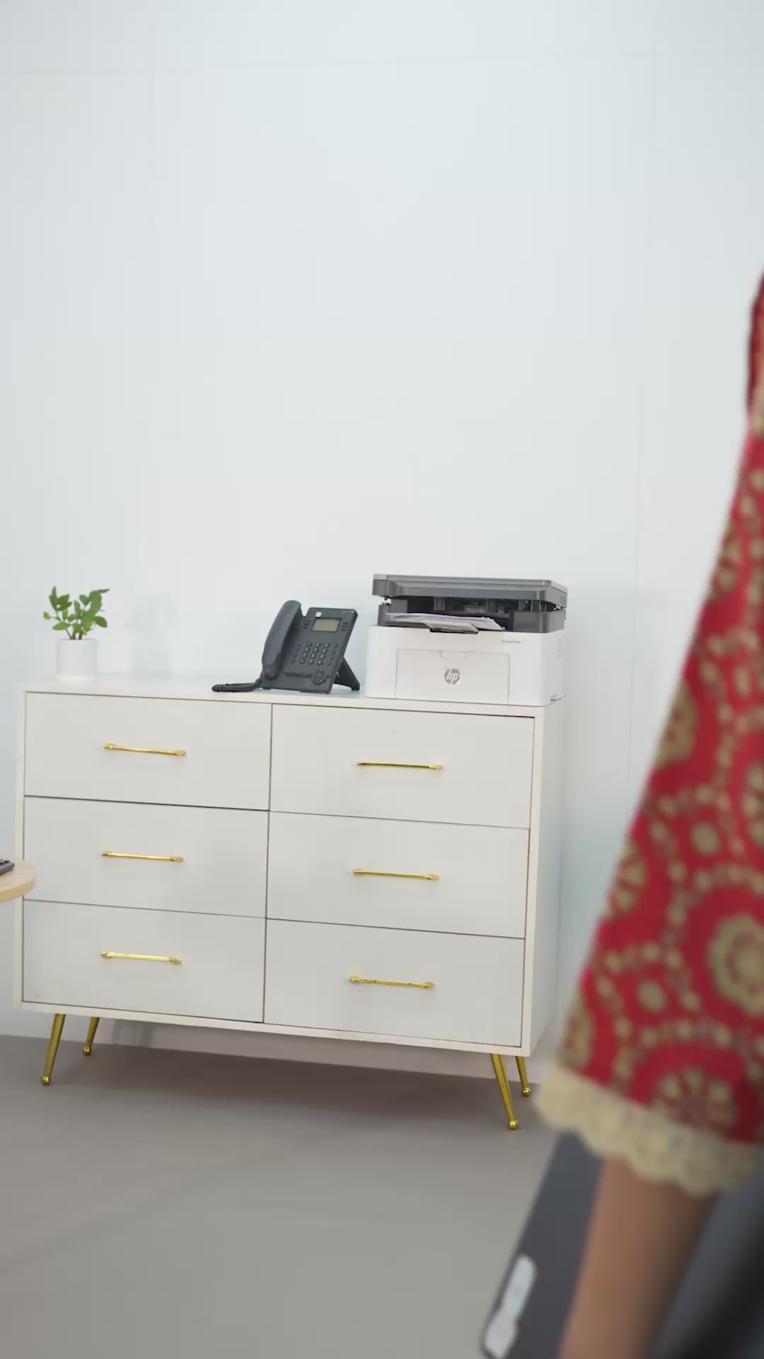 Coral Floral Printed Cotton Blend A-Line Suit Set With Dupatta