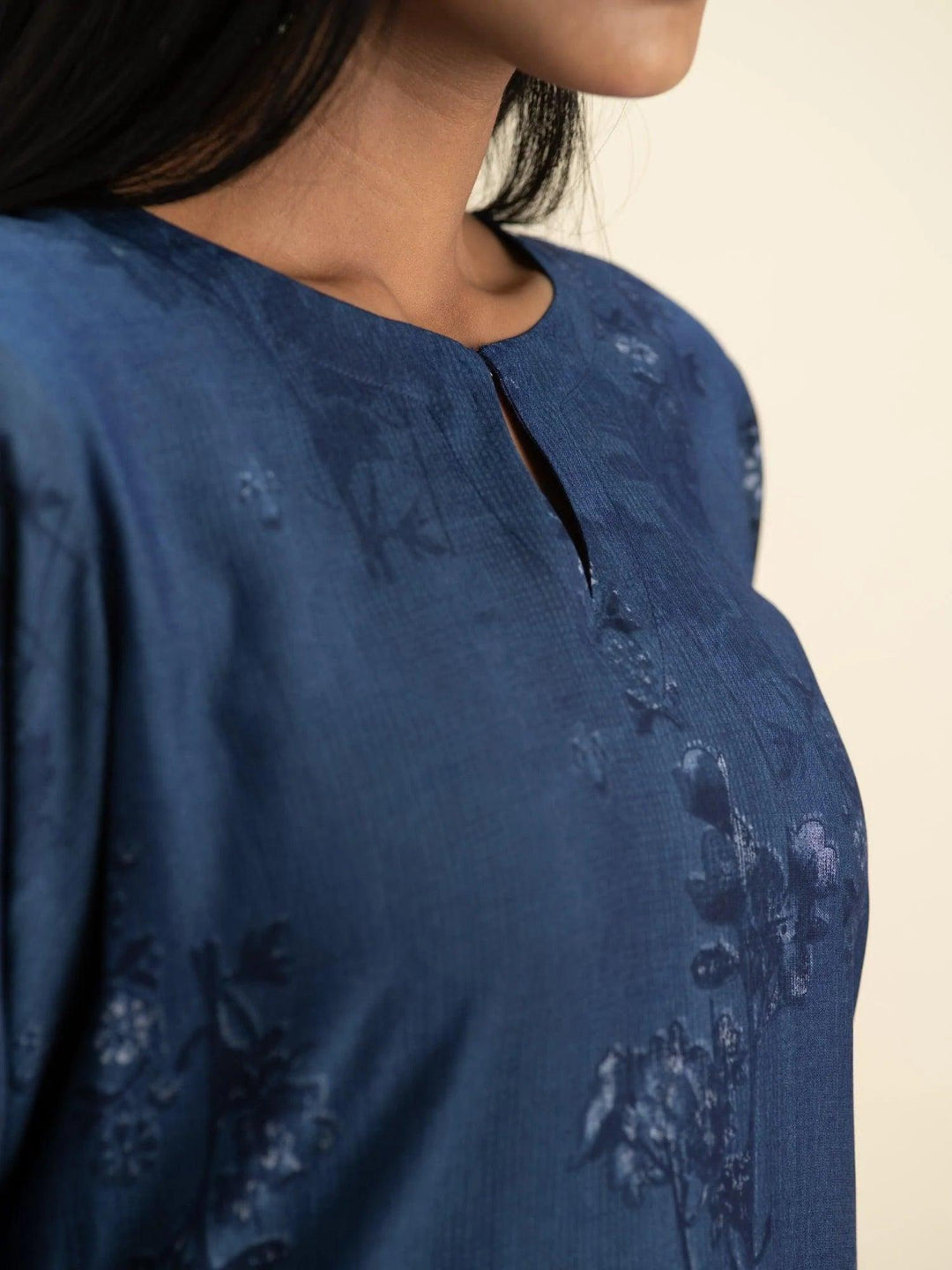 Indigo Printed Rayon Kurta Set - ShopLibas 