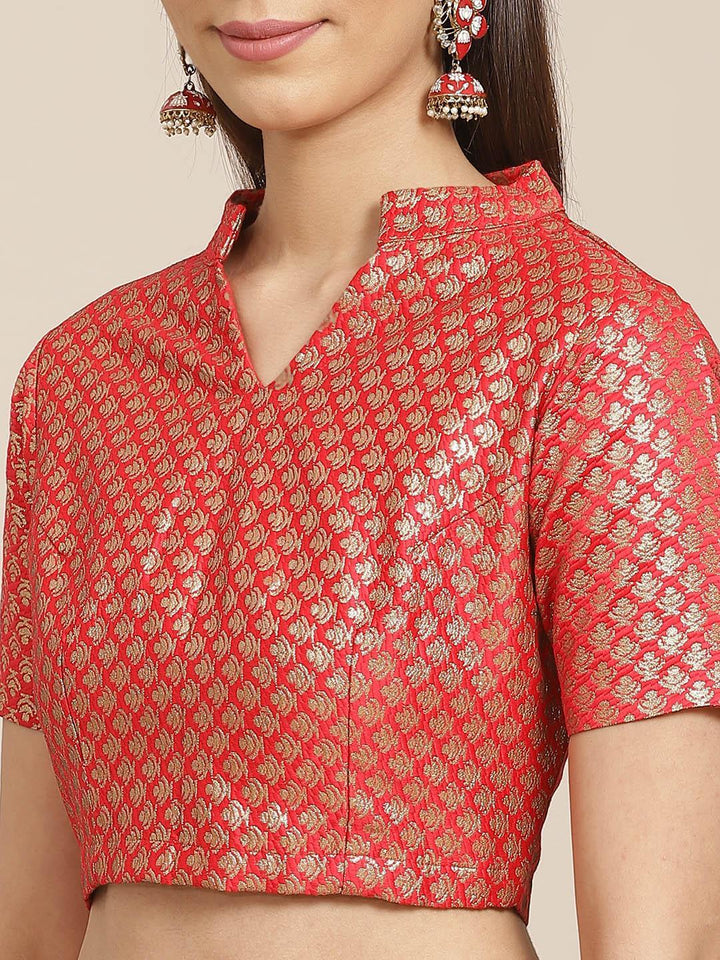 Pink Solid Georgette Saree - ShopLibas