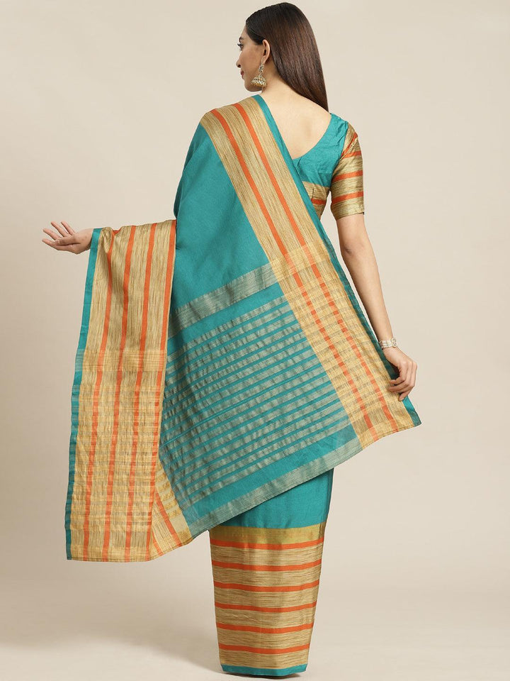Multicoloured Printed Polyester Saree - ShopLibas