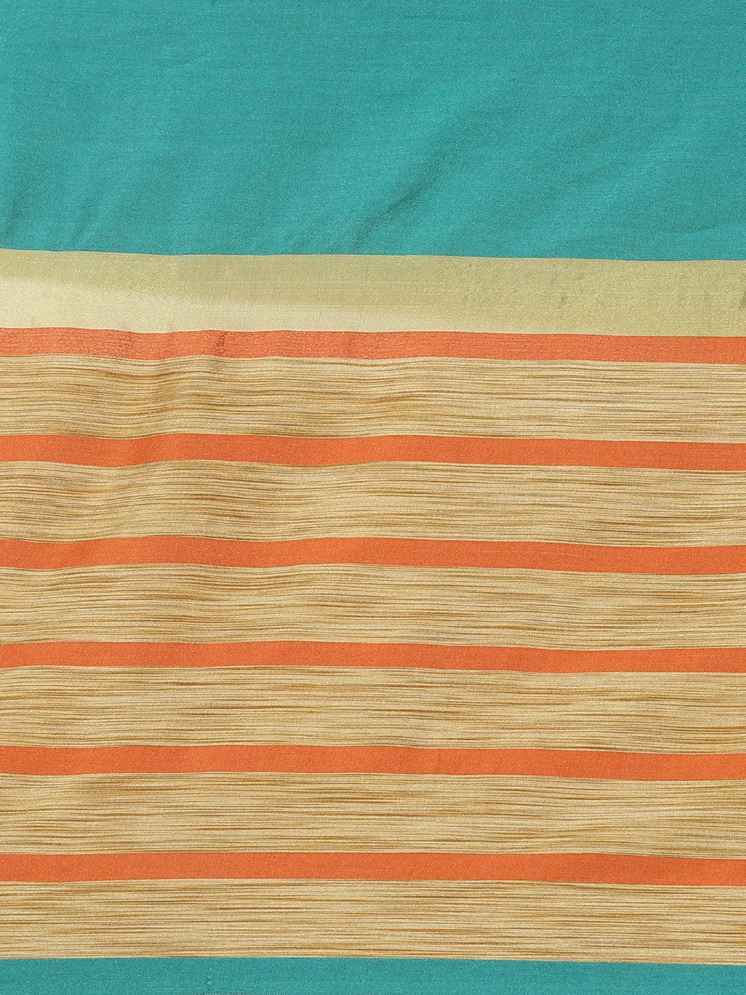 Multicoloured Printed Polyester Saree - ShopLibas