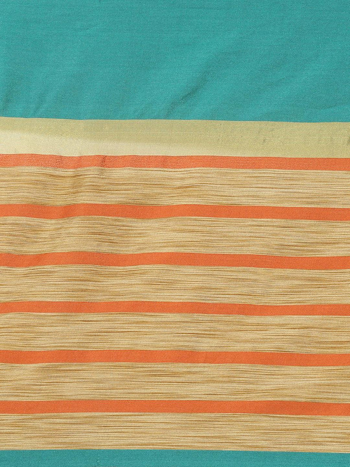 Multicoloured Printed Polyester Saree - ShopLibas