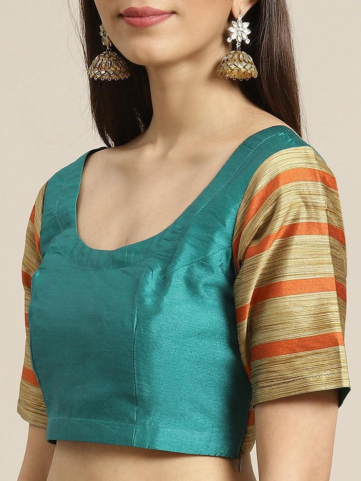 Multicoloured Printed Polyester Saree - ShopLibas