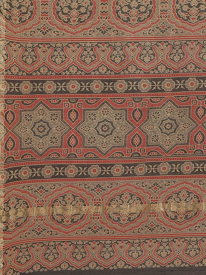 Multicoloured Chanderi Silk Saree - ShopLibas