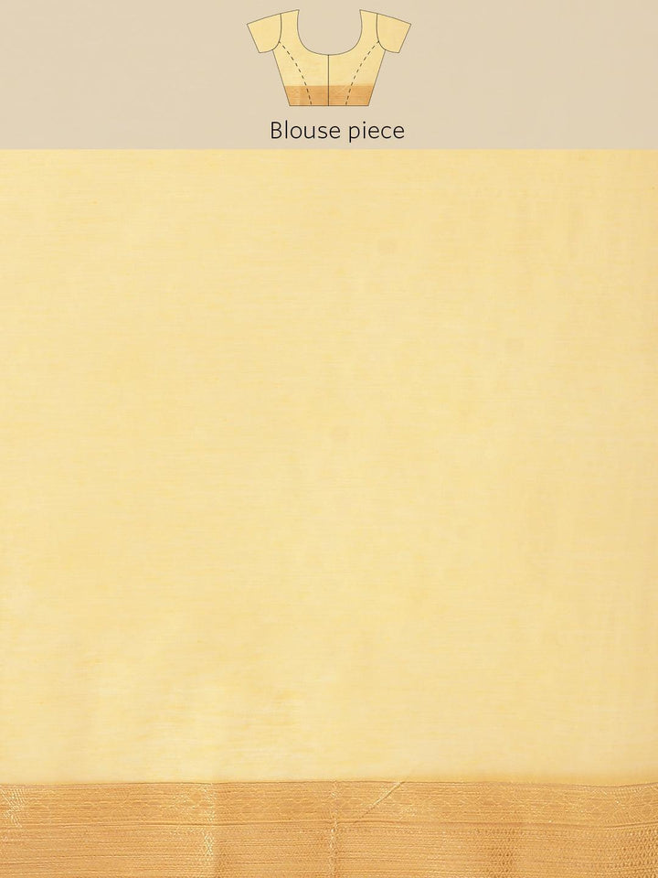 Yellow Woven Design Brocade Saree - ShopLibas