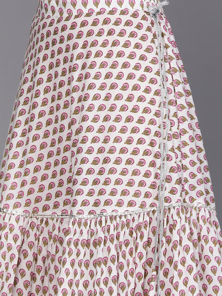 Pink Printed Cotton Suit Set - ShopLibas