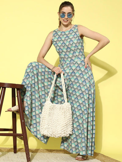 Multicoloured Printed Rayon Jumpsuit - ShopLibas