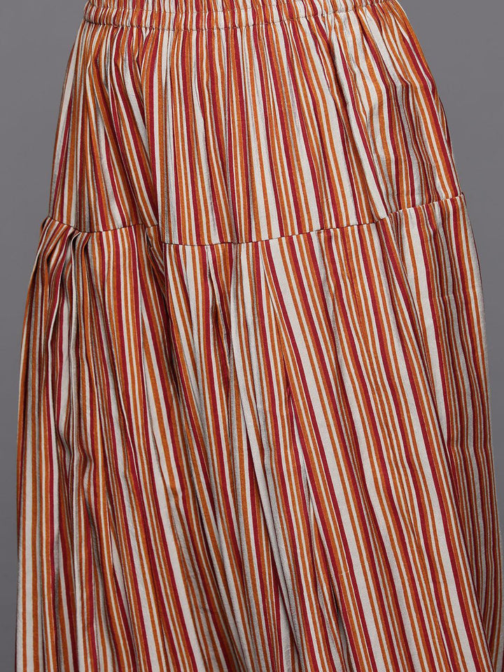 Multi Printed Silk Blend Straight Kurta With Salwar & Dupatta - ShopLibas