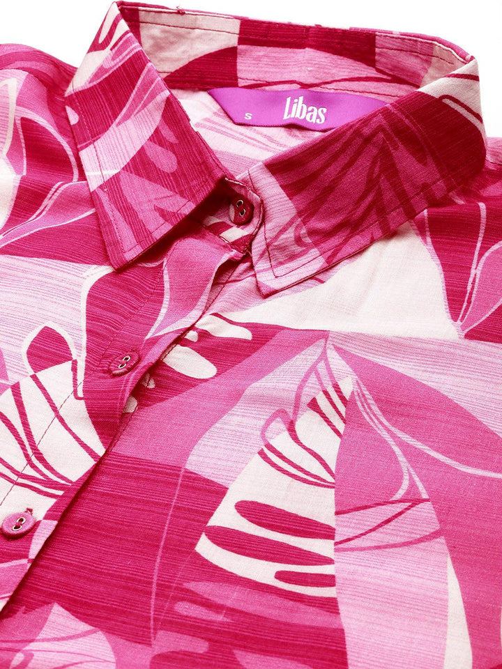 Pink Printed Cotton Co-Ords